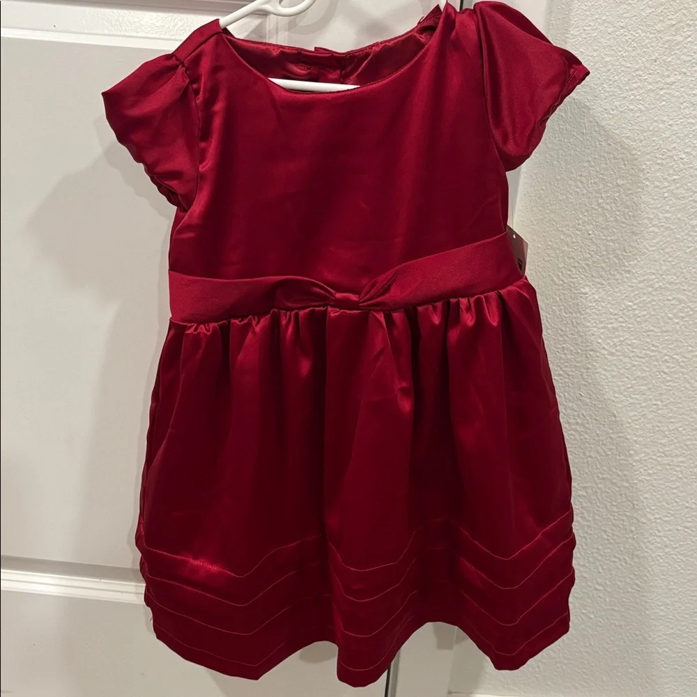 New! Gymboree red satin dress size 4t